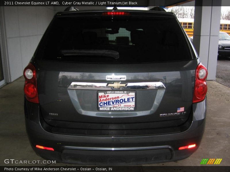 Cyber Gray Metallic / Light Titanium/Jet Black 2011 Chevrolet Equinox LT AWD