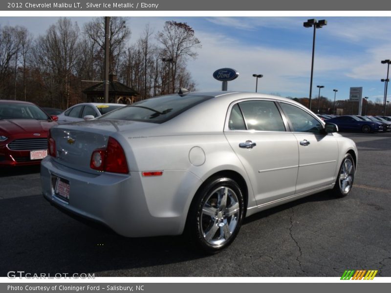 Silver Ice Metallic / Ebony 2012 Chevrolet Malibu LT