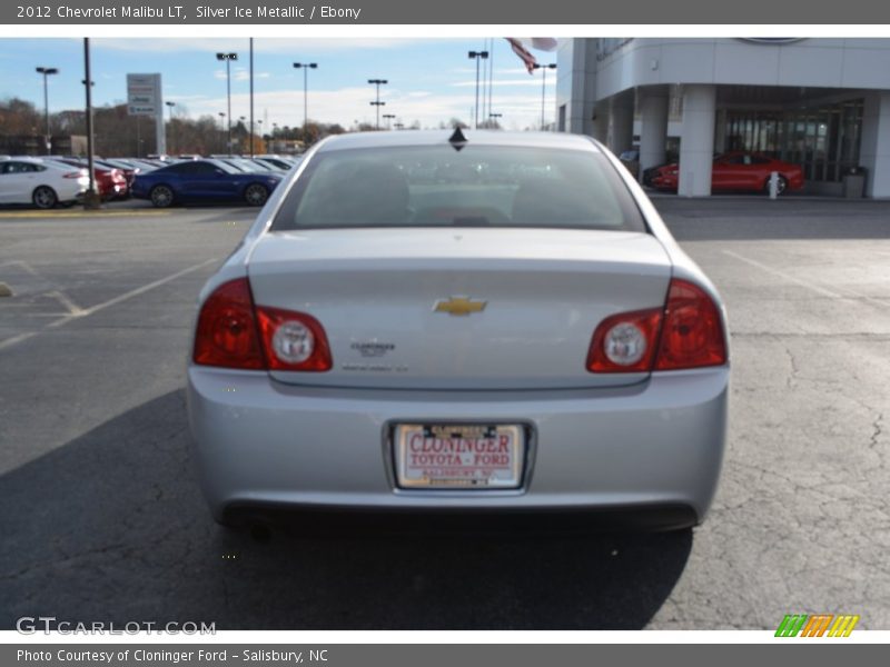 Silver Ice Metallic / Ebony 2012 Chevrolet Malibu LT