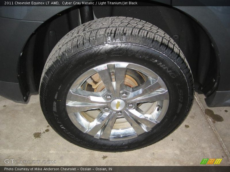 Cyber Gray Metallic / Light Titanium/Jet Black 2011 Chevrolet Equinox LT AWD