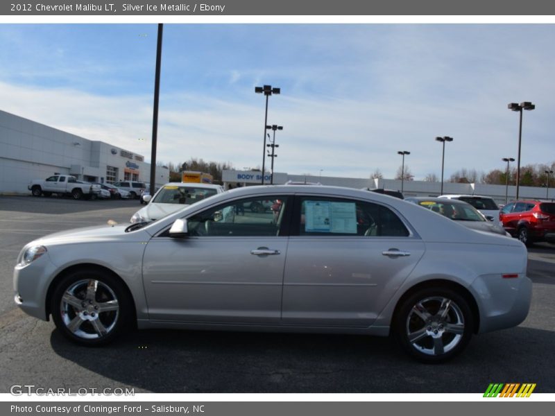 Silver Ice Metallic / Ebony 2012 Chevrolet Malibu LT