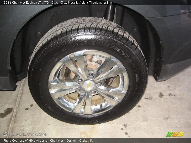 Cyber Gray Metallic / Light Titanium/Jet Black 2011 Chevrolet Equinox LT AWD