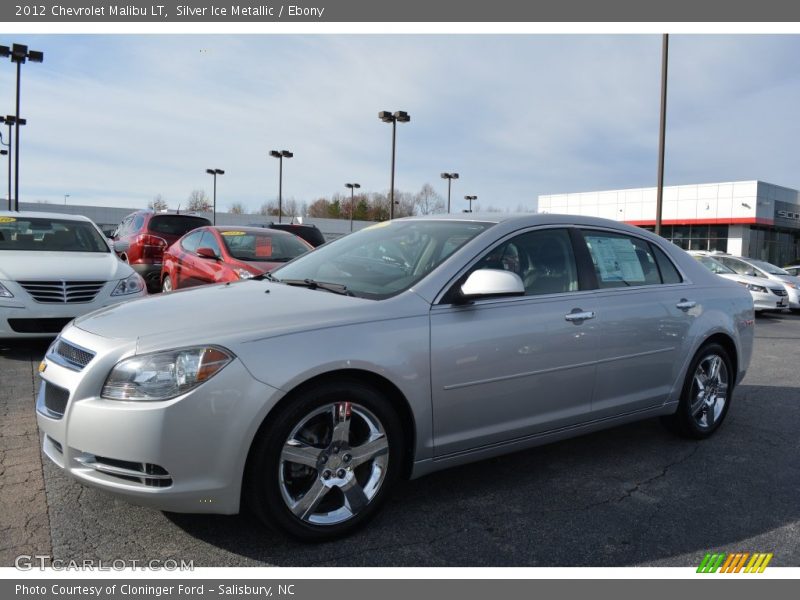 Silver Ice Metallic / Ebony 2012 Chevrolet Malibu LT