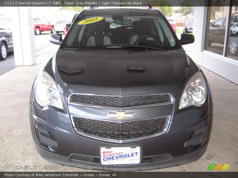 Cyber Gray Metallic / Light Titanium/Jet Black 2011 Chevrolet Equinox LT AWD