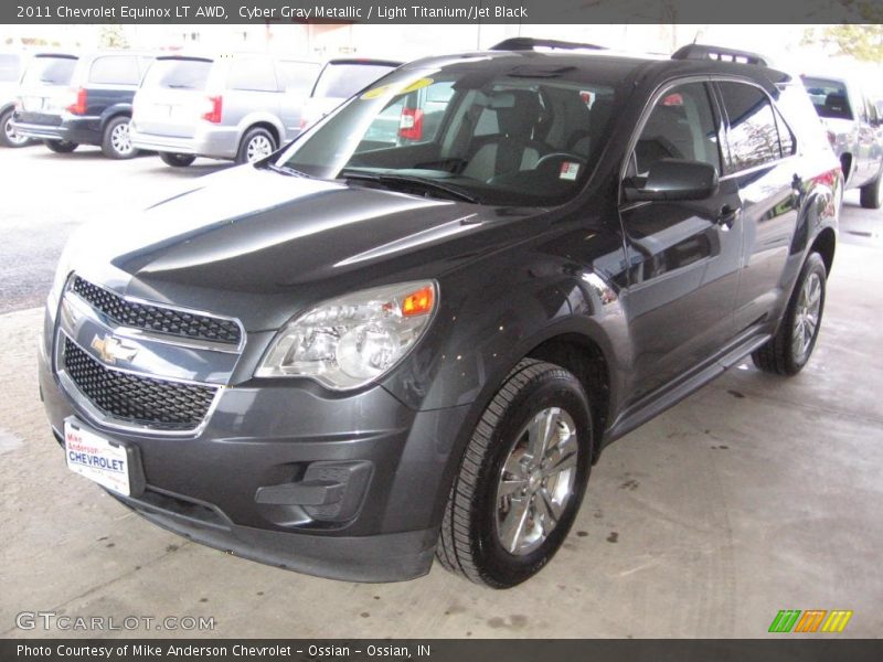 Cyber Gray Metallic / Light Titanium/Jet Black 2011 Chevrolet Equinox LT AWD
