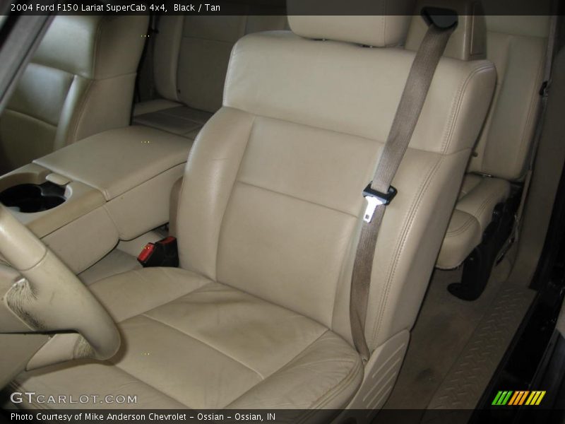 Black / Tan 2004 Ford F150 Lariat SuperCab 4x4