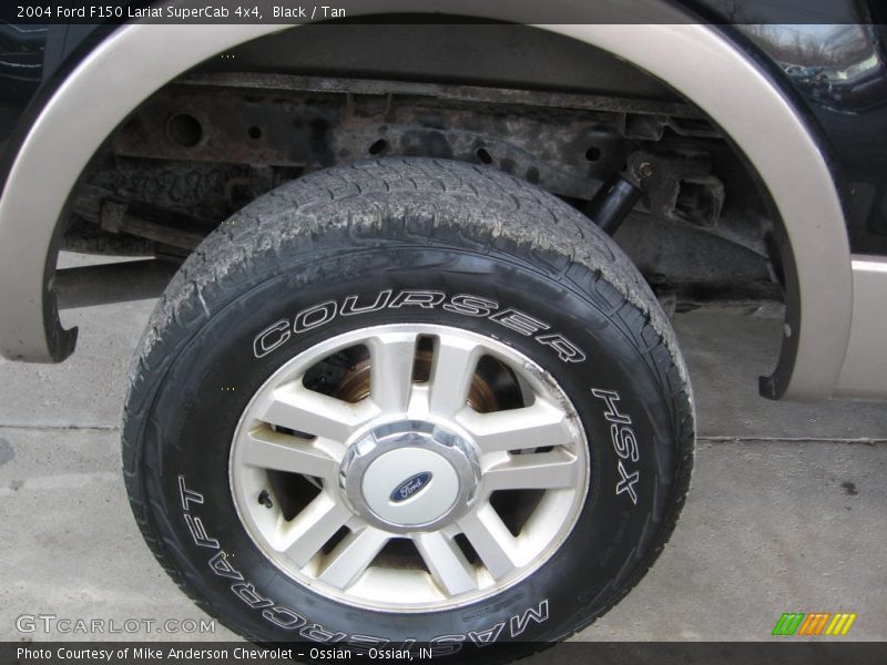 Black / Tan 2004 Ford F150 Lariat SuperCab 4x4