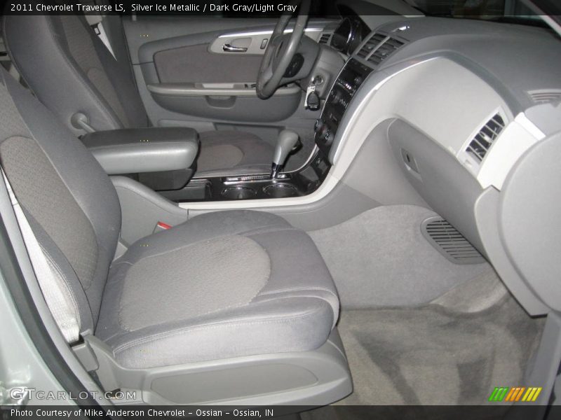 Silver Ice Metallic / Dark Gray/Light Gray 2011 Chevrolet Traverse LS