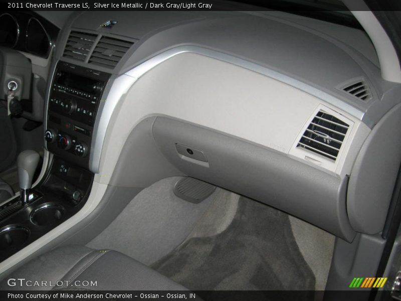 Silver Ice Metallic / Dark Gray/Light Gray 2011 Chevrolet Traverse LS