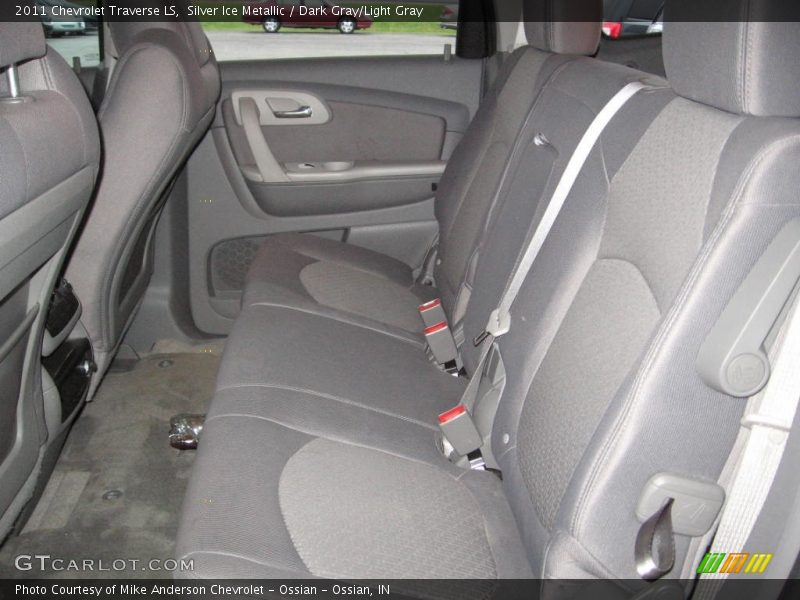 Silver Ice Metallic / Dark Gray/Light Gray 2011 Chevrolet Traverse LS