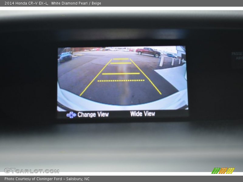White Diamond Pearl / Beige 2014 Honda CR-V EX-L