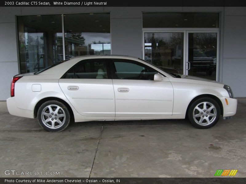 White Diamond / Light Neutral 2003 Cadillac CTS Sedan