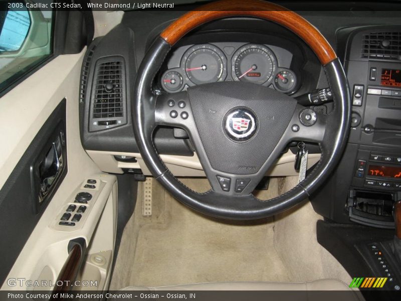 White Diamond / Light Neutral 2003 Cadillac CTS Sedan