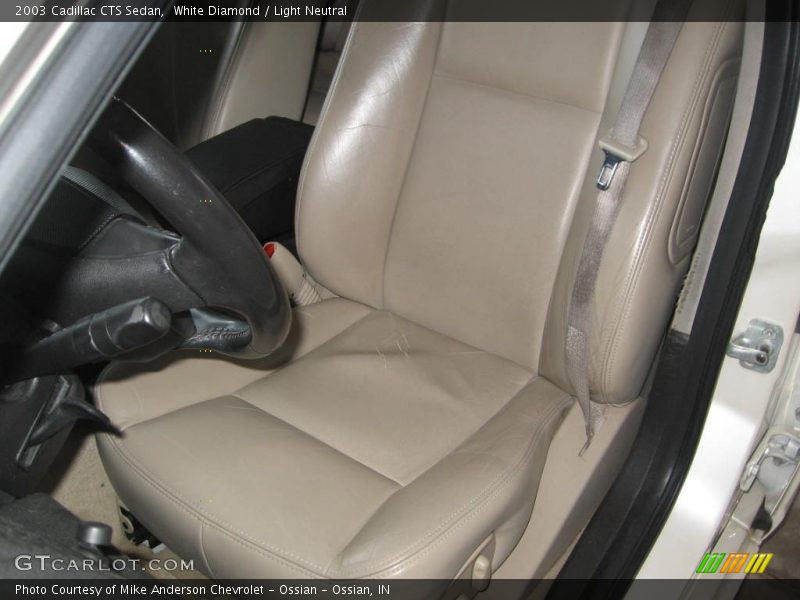 White Diamond / Light Neutral 2003 Cadillac CTS Sedan