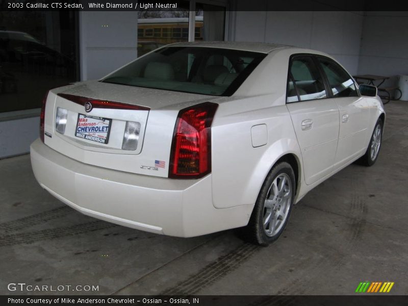 White Diamond / Light Neutral 2003 Cadillac CTS Sedan