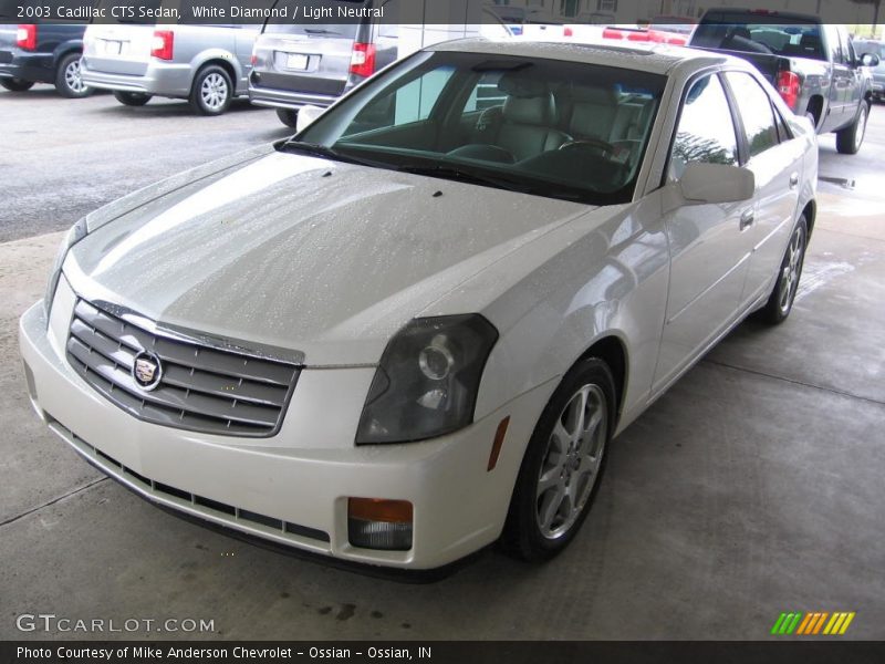 White Diamond / Light Neutral 2003 Cadillac CTS Sedan