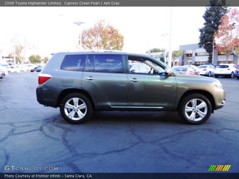 Cypress Green Pearl / Ash Gray 2008 Toyota Highlander Limited