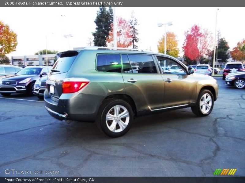 Cypress Green Pearl / Ash Gray 2008 Toyota Highlander Limited
