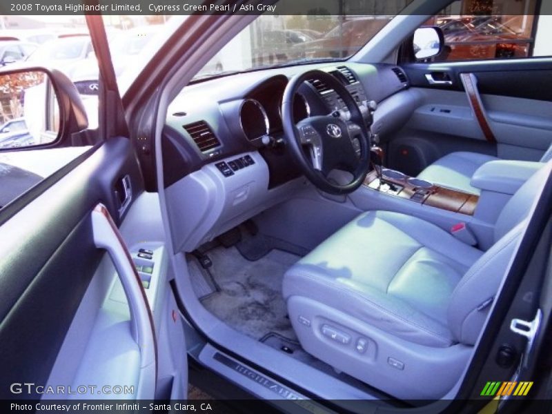 Cypress Green Pearl / Ash Gray 2008 Toyota Highlander Limited
