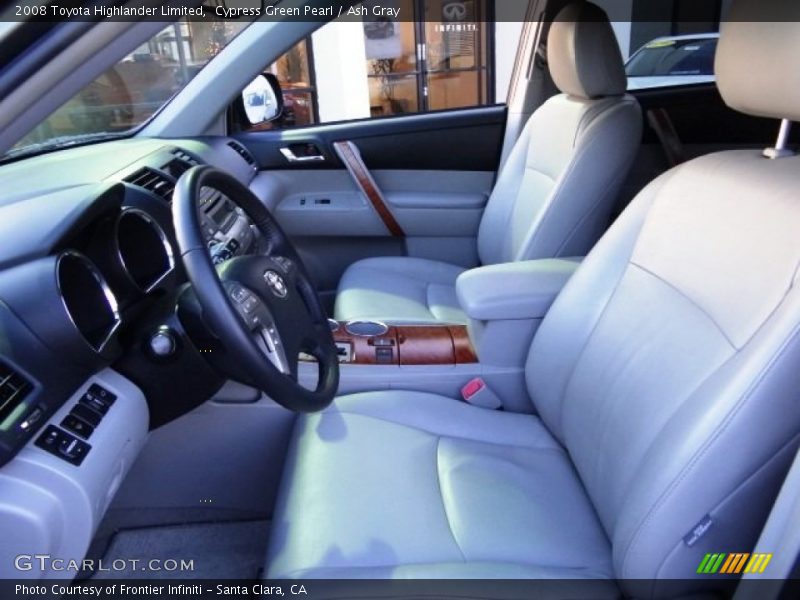 Cypress Green Pearl / Ash Gray 2008 Toyota Highlander Limited