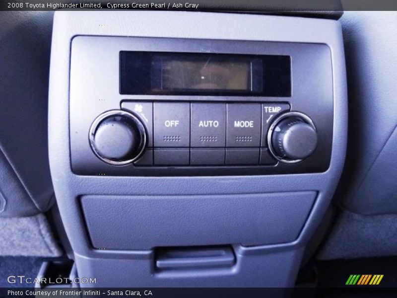 Cypress Green Pearl / Ash Gray 2008 Toyota Highlander Limited