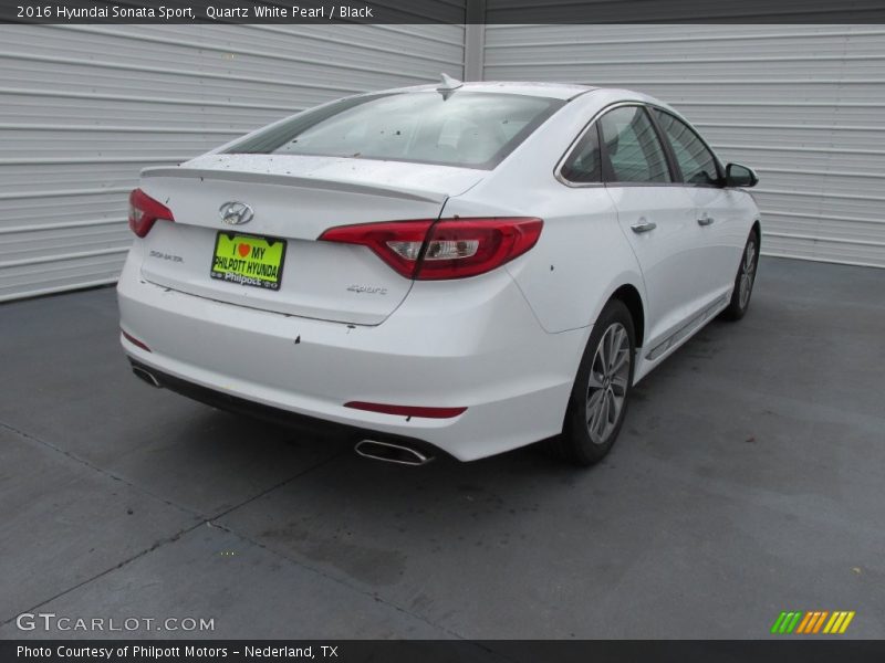 Quartz White Pearl / Black 2016 Hyundai Sonata Sport