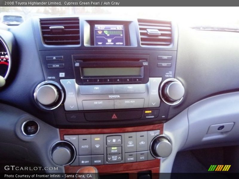 Cypress Green Pearl / Ash Gray 2008 Toyota Highlander Limited