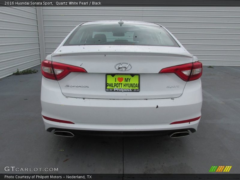 Quartz White Pearl / Black 2016 Hyundai Sonata Sport