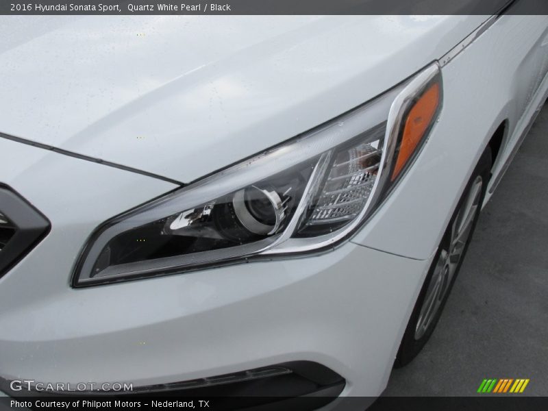 Quartz White Pearl / Black 2016 Hyundai Sonata Sport