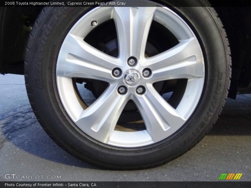 Cypress Green Pearl / Ash Gray 2008 Toyota Highlander Limited