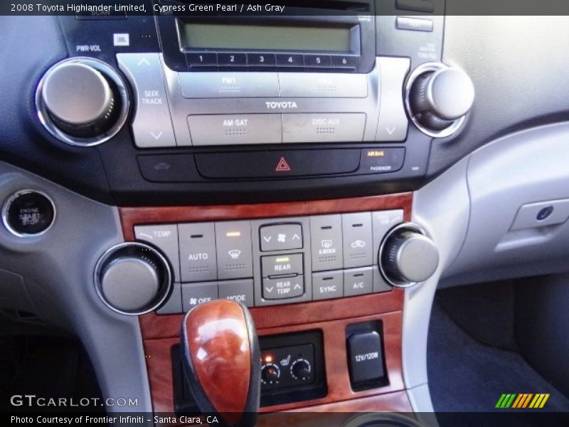 Cypress Green Pearl / Ash Gray 2008 Toyota Highlander Limited