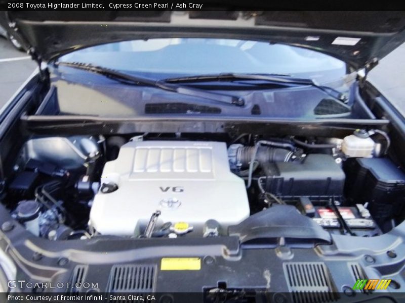 Cypress Green Pearl / Ash Gray 2008 Toyota Highlander Limited