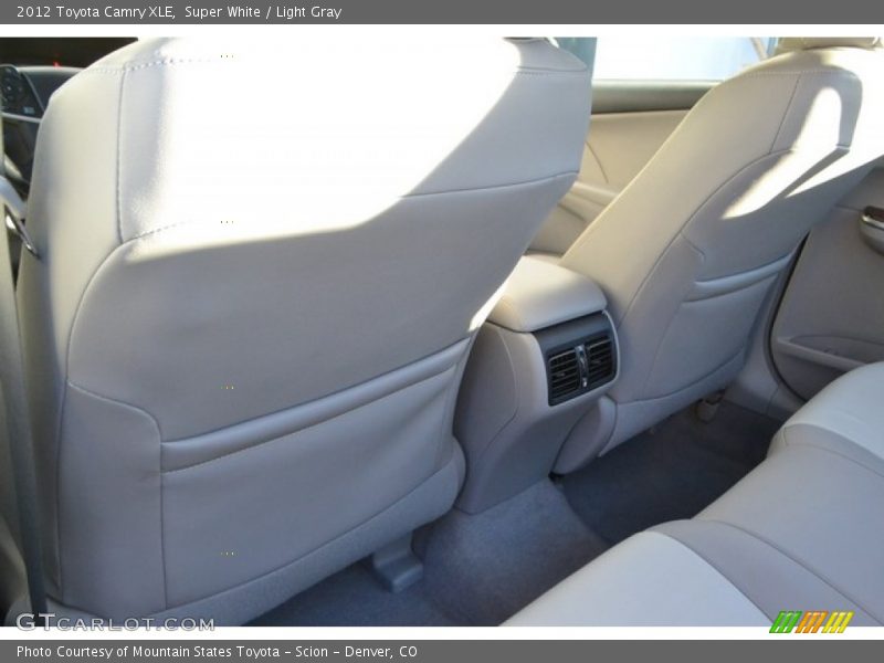 Super White / Light Gray 2012 Toyota Camry XLE