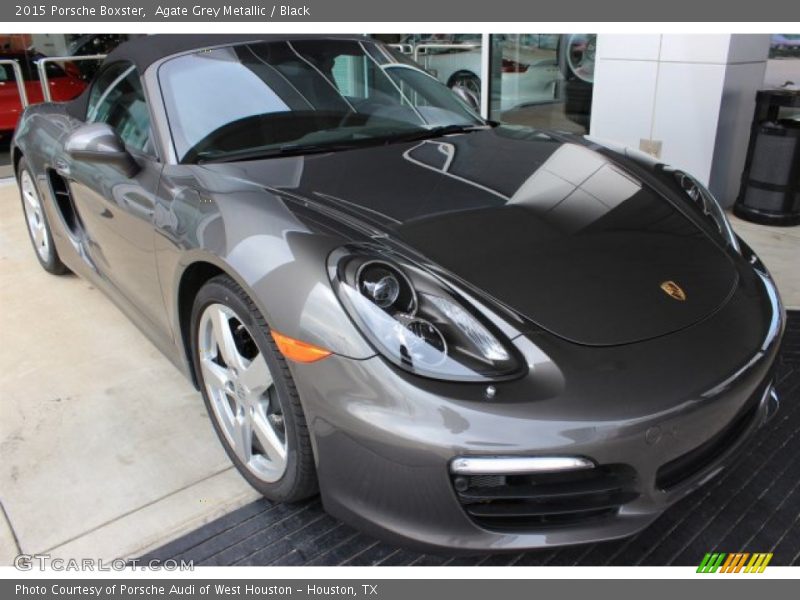 Agate Grey Metallic / Black 2015 Porsche Boxster