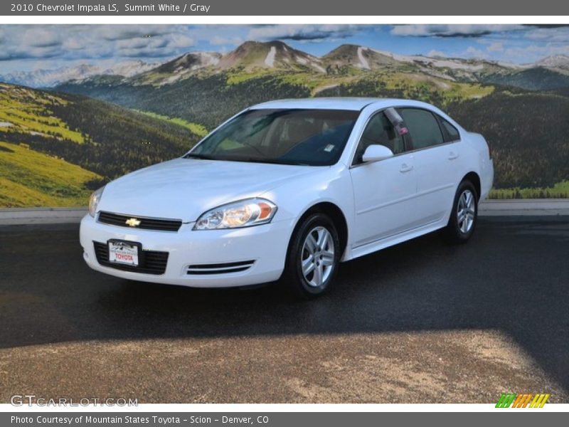 Summit White / Gray 2010 Chevrolet Impala LS