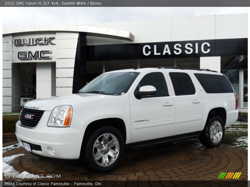 Summit White / Ebony 2013 GMC Yukon XL SLT 4x4