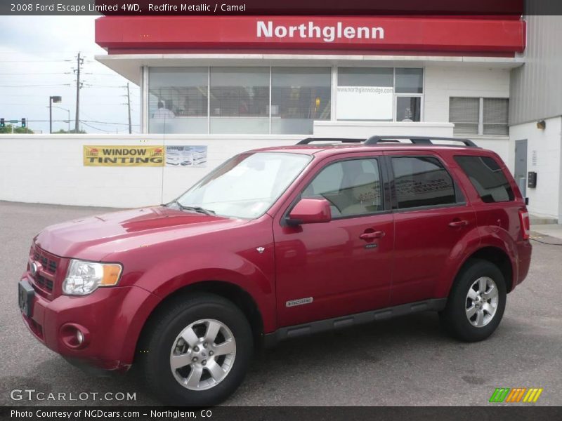 Redfire Metallic / Camel 2008 Ford Escape Limited 4WD