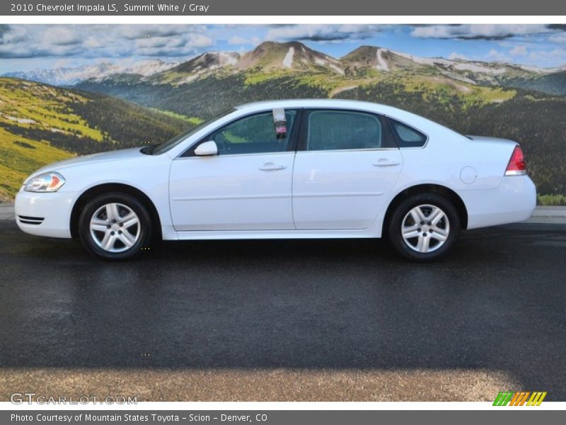 Summit White / Gray 2010 Chevrolet Impala LS