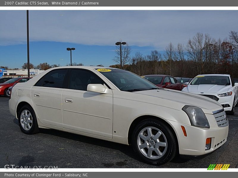 White Diamond / Cashmere 2007 Cadillac CTS Sedan