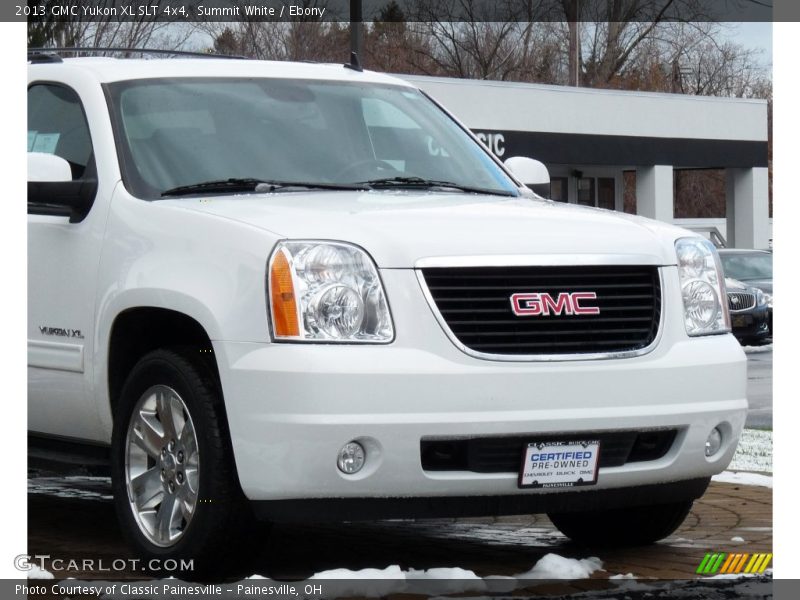 Summit White / Ebony 2013 GMC Yukon XL SLT 4x4