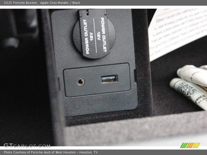 Agate Grey Metallic / Black 2015 Porsche Boxster