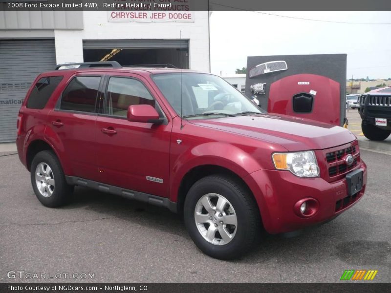 Redfire Metallic / Camel 2008 Ford Escape Limited 4WD