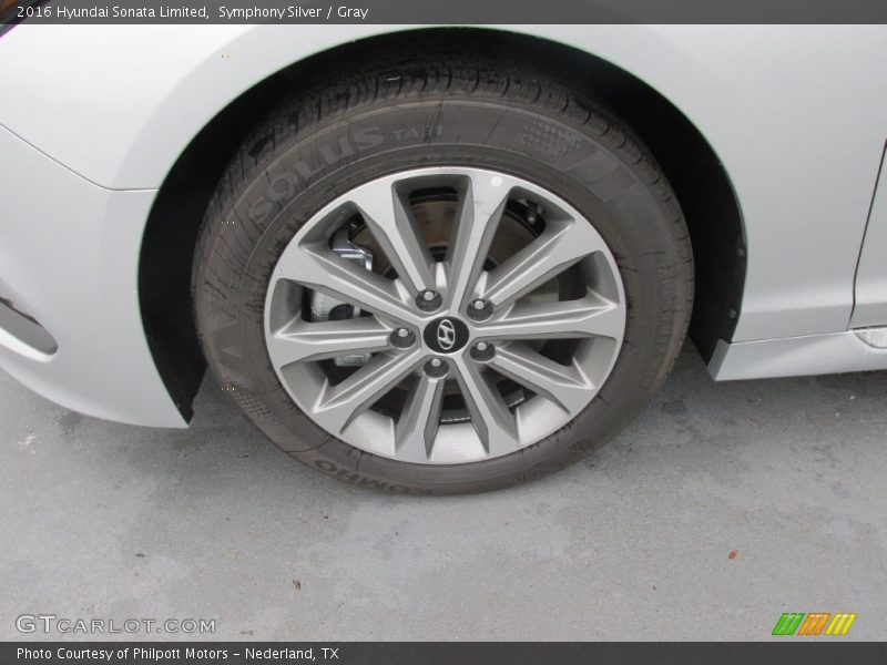 Symphony Silver / Gray 2016 Hyundai Sonata Limited