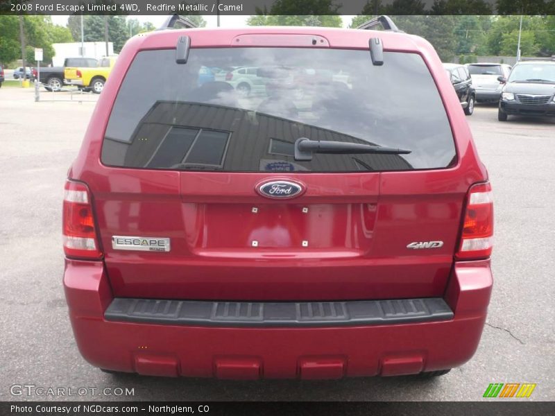 Redfire Metallic / Camel 2008 Ford Escape Limited 4WD