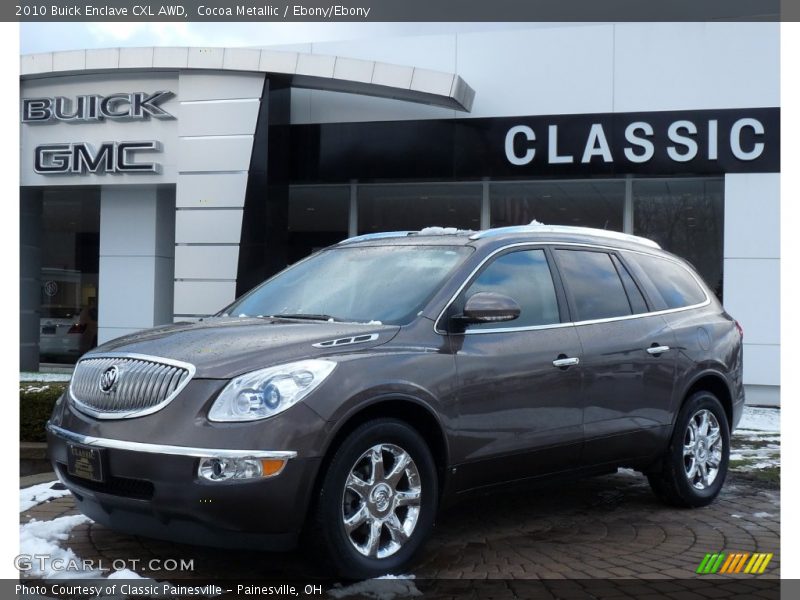 Cocoa Metallic / Ebony/Ebony 2010 Buick Enclave CXL AWD