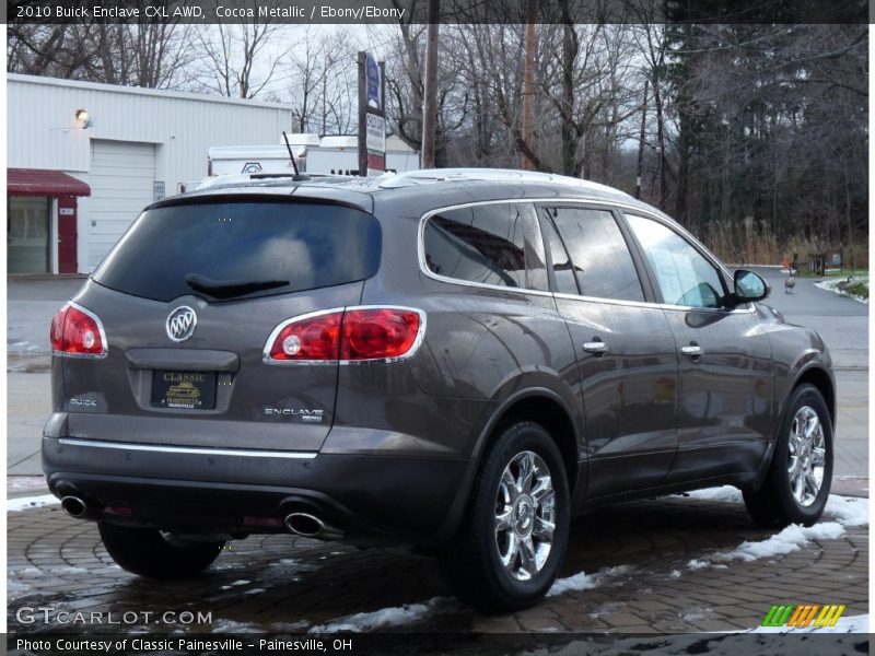 Cocoa Metallic / Ebony/Ebony 2010 Buick Enclave CXL AWD