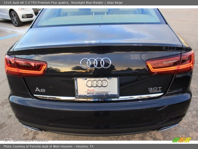 Moonlight Blue Metallic / Atlas Beige 2016 Audi A6 3.0 TFSI Premium Plus quattro