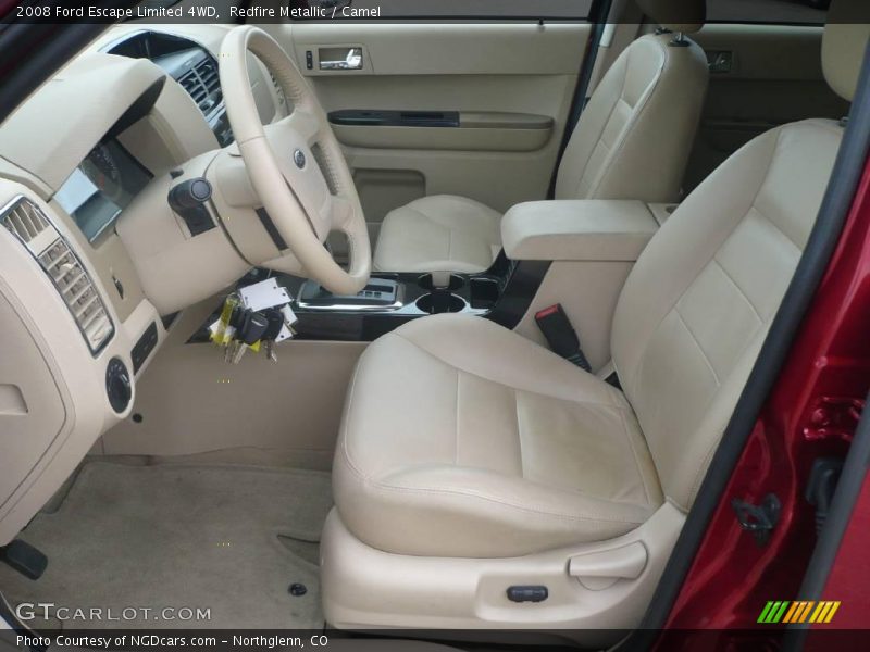 Redfire Metallic / Camel 2008 Ford Escape Limited 4WD