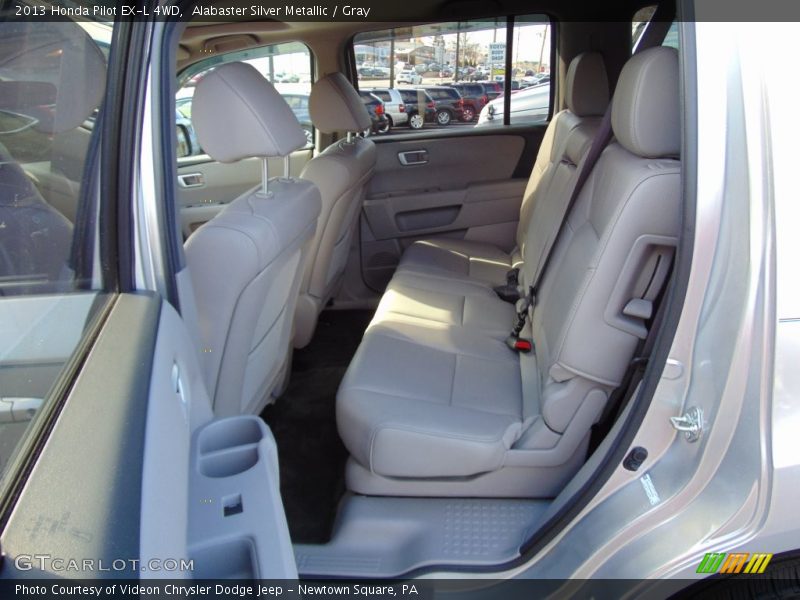 Alabaster Silver Metallic / Gray 2013 Honda Pilot EX-L 4WD