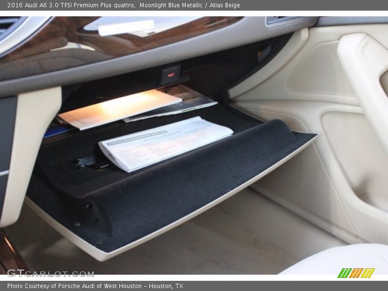 Moonlight Blue Metallic / Atlas Beige 2016 Audi A6 3.0 TFSI Premium Plus quattro